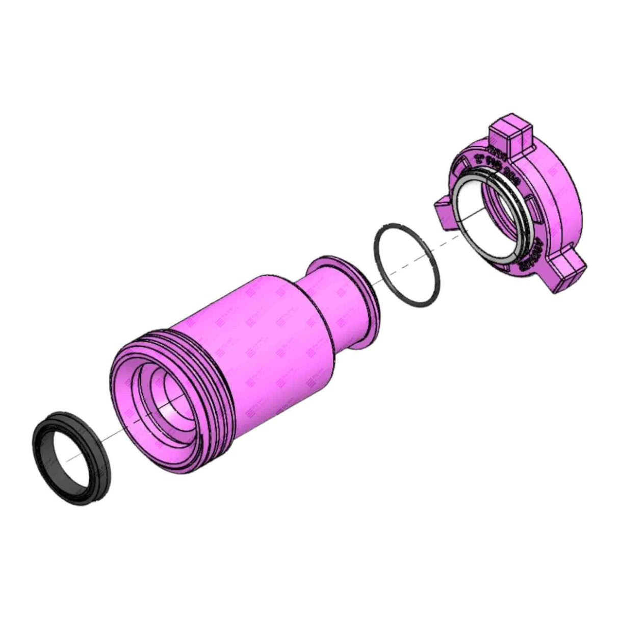 Crossover Union, 2" 1502 F x 2" 206 M, 2000 psi, Sour Service