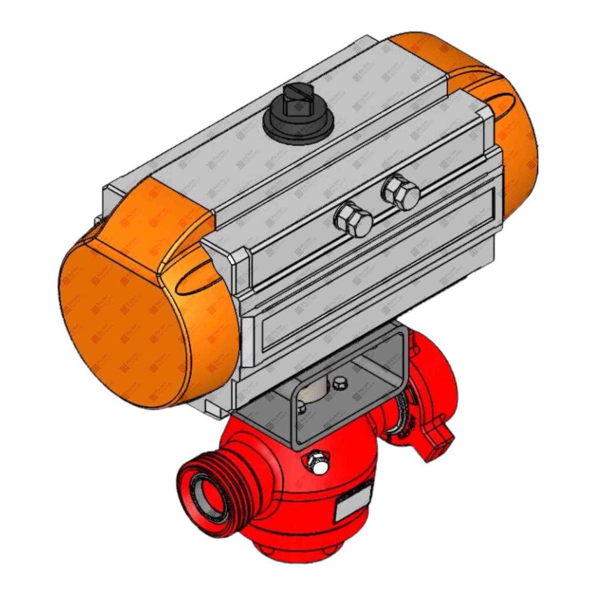 Plug Valve, Pneumatic, LT, 2" 1502 MxF, 15000 psi, STD Service